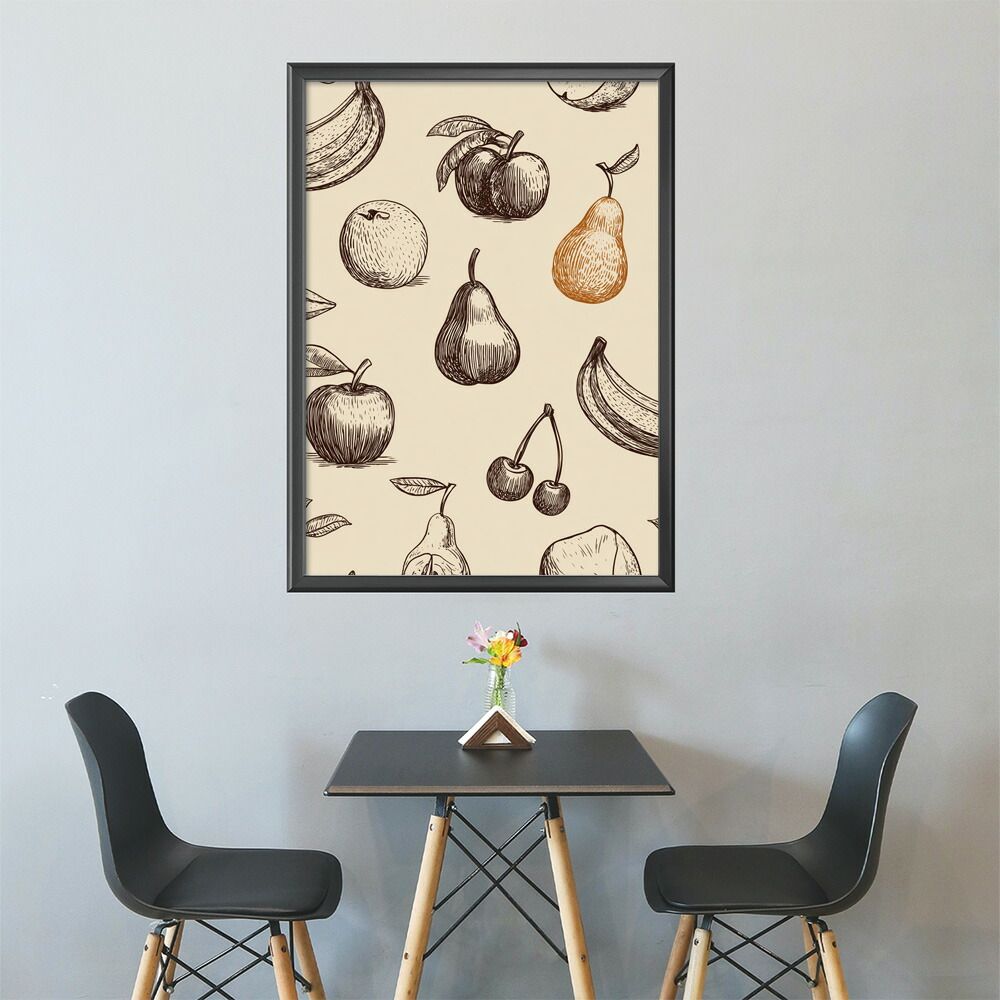 A3サイズ（約30×42cm）】【lm-poster-2169】【フレーム付き】フルーツ