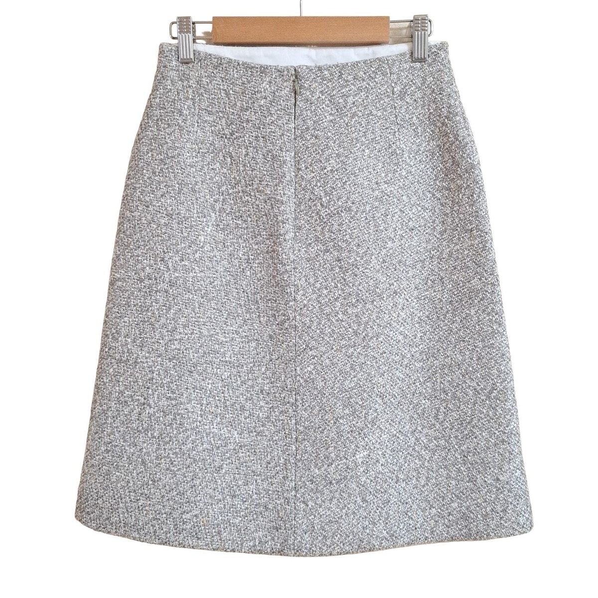 LOUIS VUITTON ルイヴィトン スカート サイズ34 S レディース - RW 182 B IHR FFSK 80 グレーベージュ×白×マルチ ひざ丈 ツイード