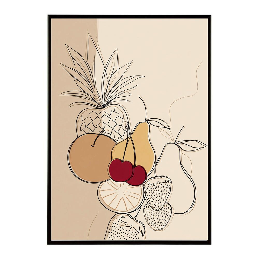 絵画 A2サイズ（約42x59cm）】【lm-poster-2171】【フレーム付き】フルーツ