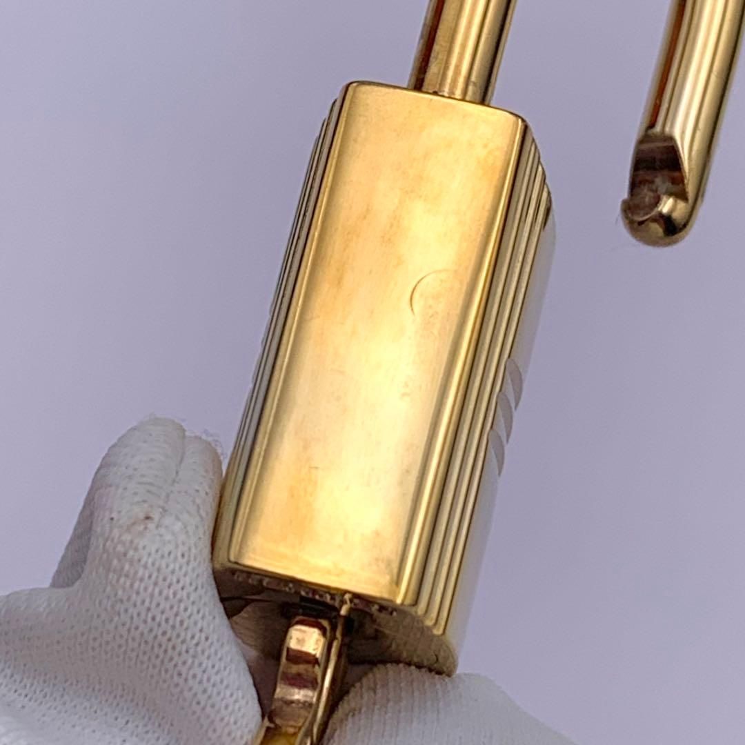 エルメス カデナ 24Kメッキ No.120 120番 鍵付き カデナキー