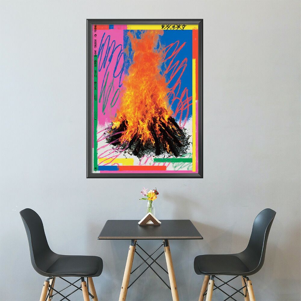 A3サイズ（約30×42cm）】【lm-poster-1877】【フレーム付き】カラフル