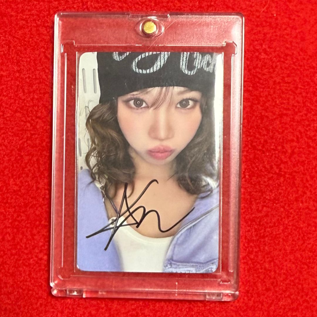 Le Sserafim チェウォン 直筆サイン入り Spaghetti トレカ Weverse 1回目