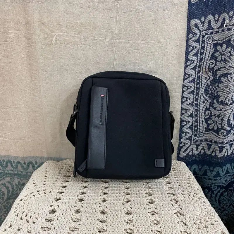 サムソナイトレッド ナイロン ミニ クロスバック バッグ