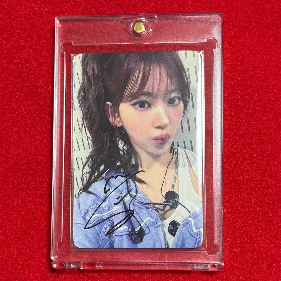 Le Sserafim サクラ 直筆サイン入り Spaghetti トレカ Weverse 1回目