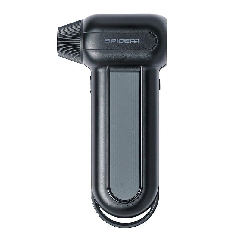 スパイサー ポケッタブル ジェットファン SJU-1 水滴を残さず 水垢のない美しい仕上がりへ USB 充電式 強力ジェット噴射 3段階風力調整 5種類ノズル付属 強風 小型 静音 エアダスター 電動エアダスター ブロワー SPICERR サインハ 0
