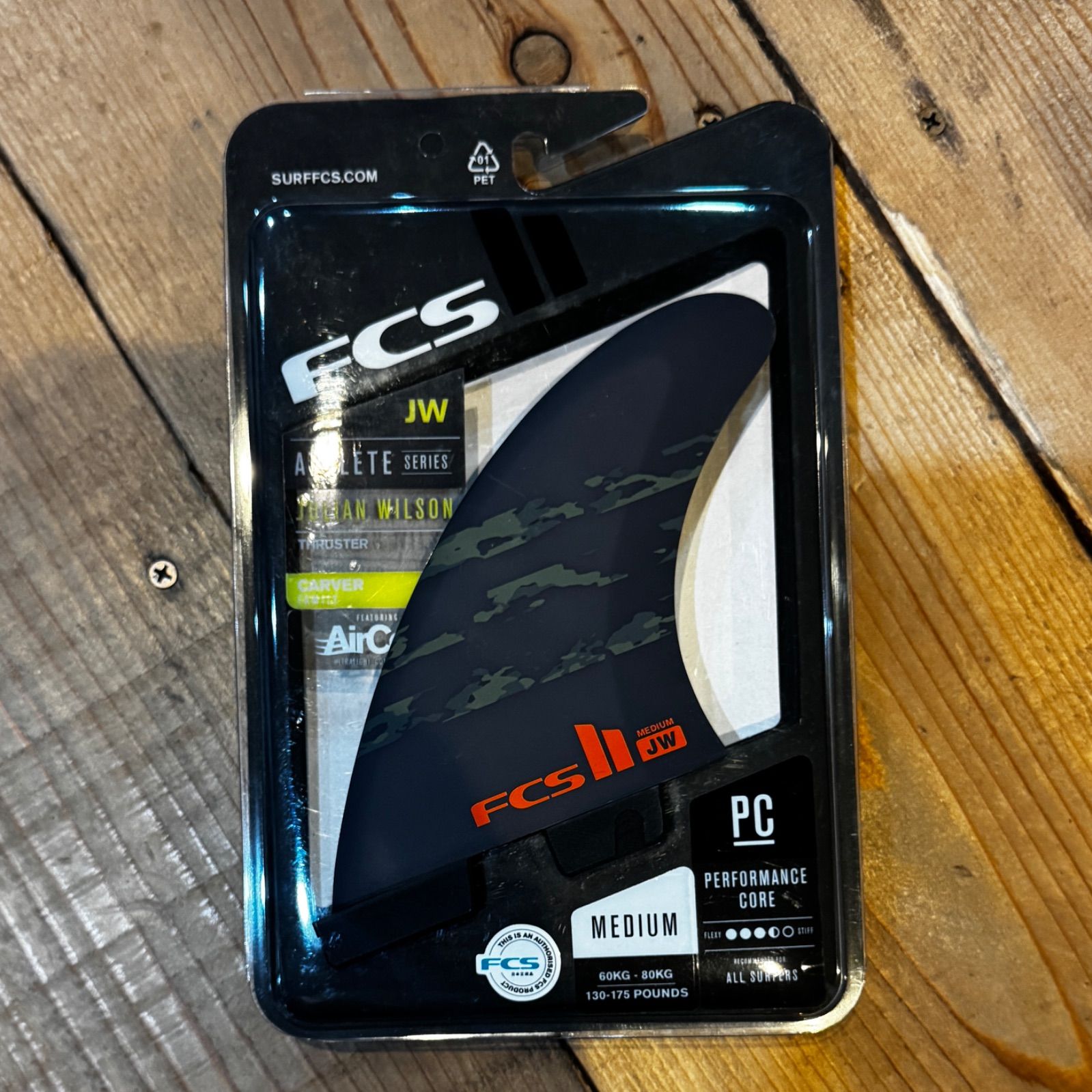 新品 FCS2 フィンJWジュリアンウィルソン Mサイズ AIRCORE エアコア 超