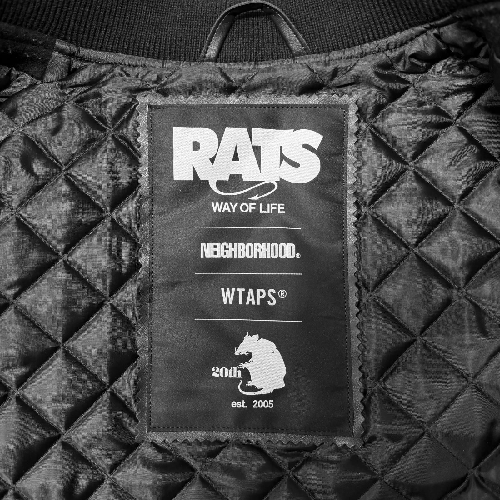 RATS × WTAPS × NEIGHBORHOOD 24AW 20th Leather Melton Jacket 20周年