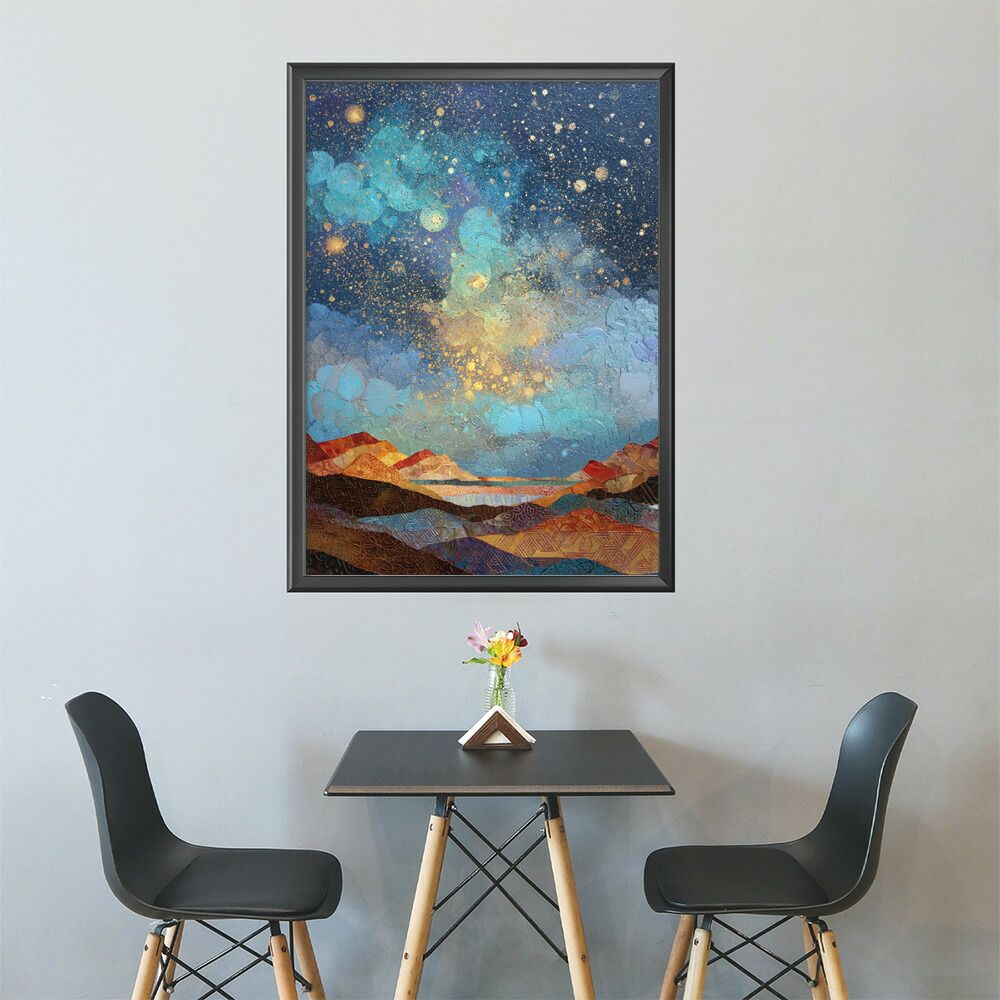 B3サイズ（約36x51cm）】【lm-poster-2330】【フレーム付き】夜景 絵画