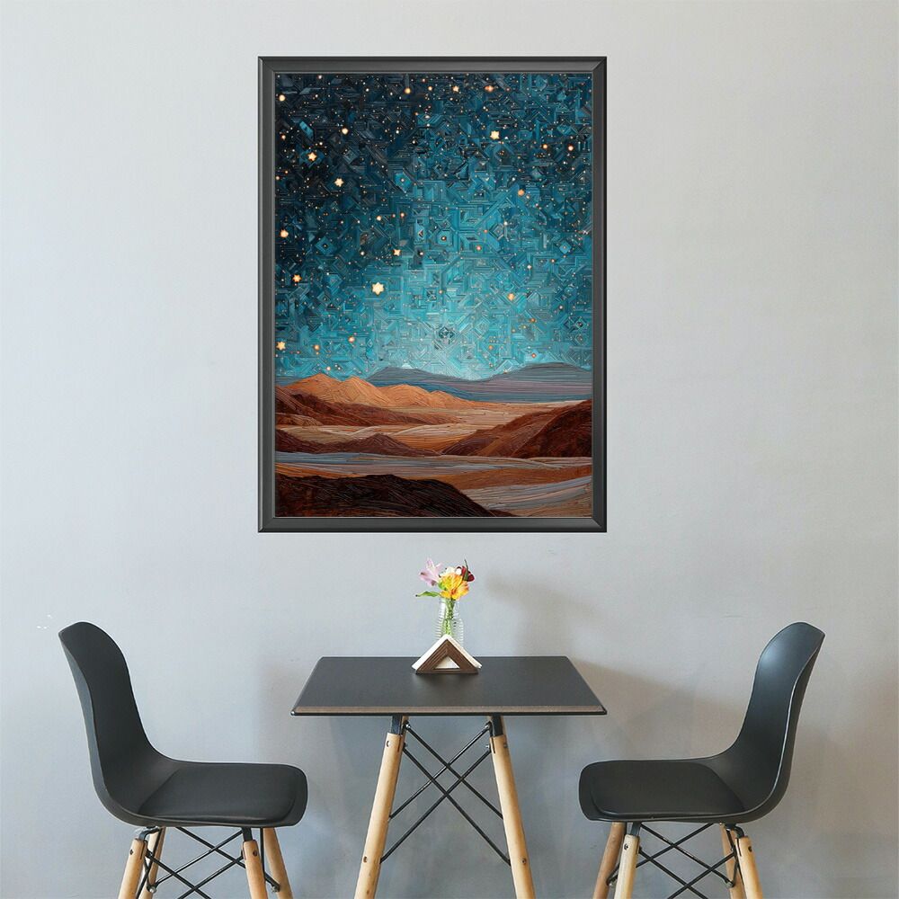 A2サイズ（約42x59cm）】【lm-poster-2333】【フレーム付き】夜景 絵画