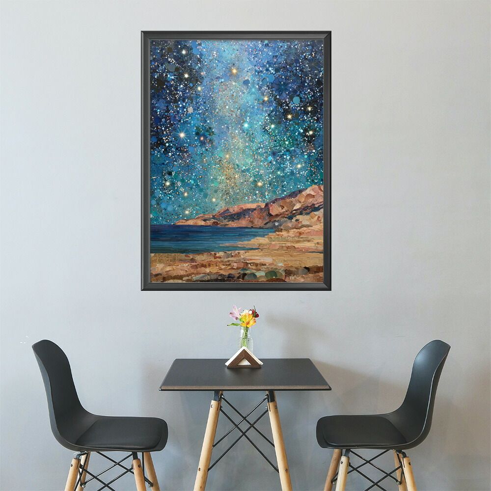 B2サイズ（約51x73cm）】【lm-poster-2339】【フレーム付き】夜景 絵画