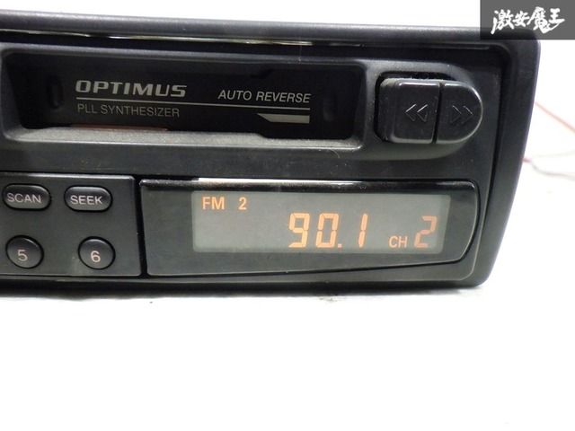 ☆保証付 即発送☆ OPTIMUS 1DIN カセットデッキ テープデッキ チューナー オートリバース オーディオ