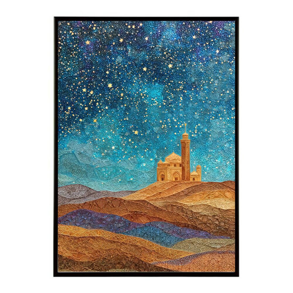 A4サイズ（約21x30cm）】【lm-poster-2345】【フレーム付き】夜景