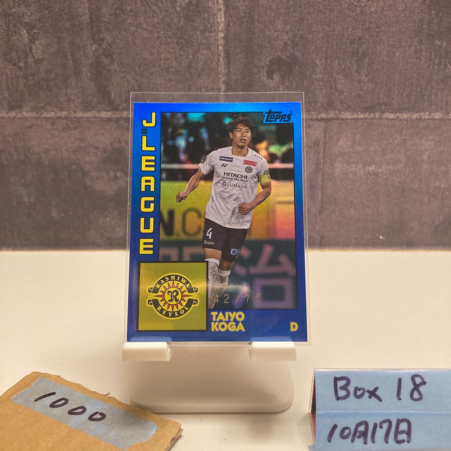 2024 Topps Jリーグ 古賀太陽 Taiyo Koga 42/75 柏レイソル Blue