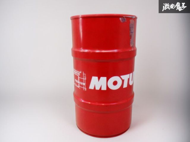 ヴィンテージ モチュール　ペール缶　ドラム缶　車　オイル缶 ☆即発送☆大人気！ モチュール MOTUL ペール缶 ドラム缶 空缶 60L
