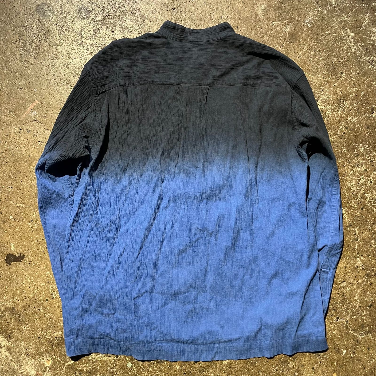 ISSEY MIYAKE MEN 19aw 洗い染め加工 プリーツ 長袖シャツ イッセイ 