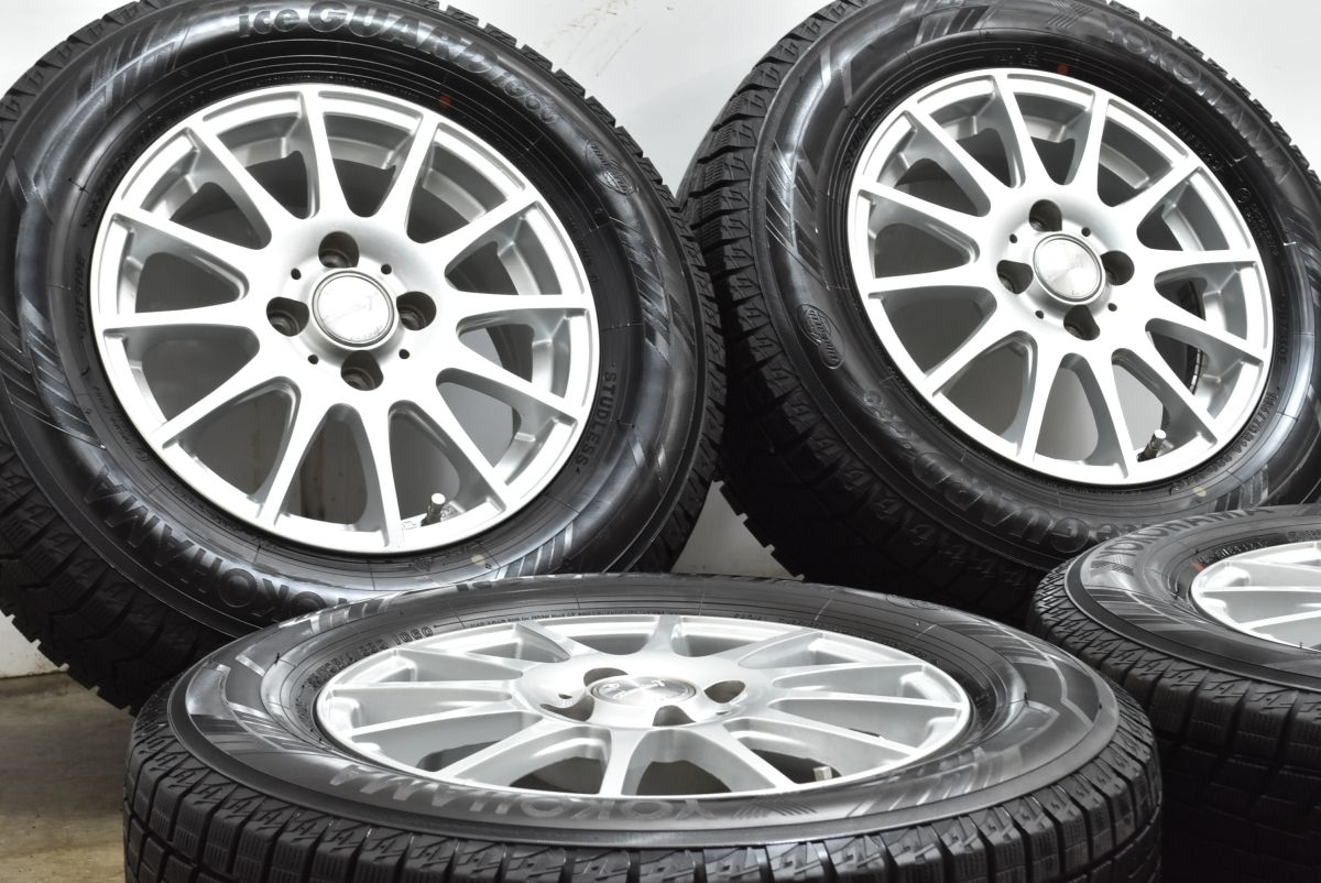 バリ溝スタッドレス付 ティラード 14 in 5 J 42 PCD 100 ヨコハマ アイスガード iG 60 185 70 R ノート キューブ フリード フィット