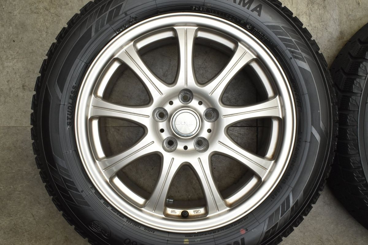 バリ溝 レイシア 17 in 7 J 38 PCD 114 3 ヨコハマ アイスガード6 iG 60 215 R アルファード C HR エクストレイル エルグランド