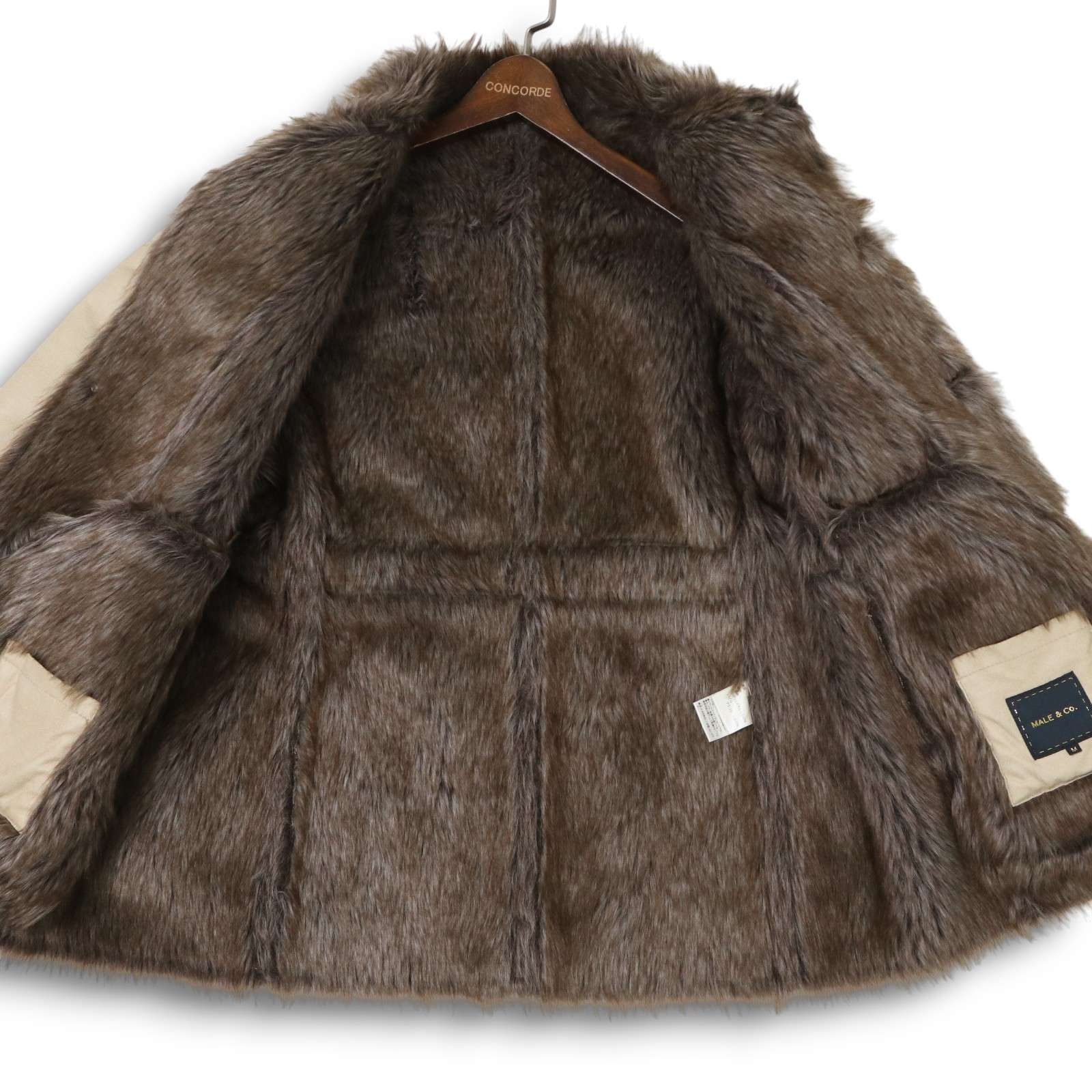 MALE&Co. タカキュー 秋冬☆ ボア ファー フェイク ムートン コート MALE&Co. タカキュー 秋冬☆ ボア ファー フェイク ムートン コート
