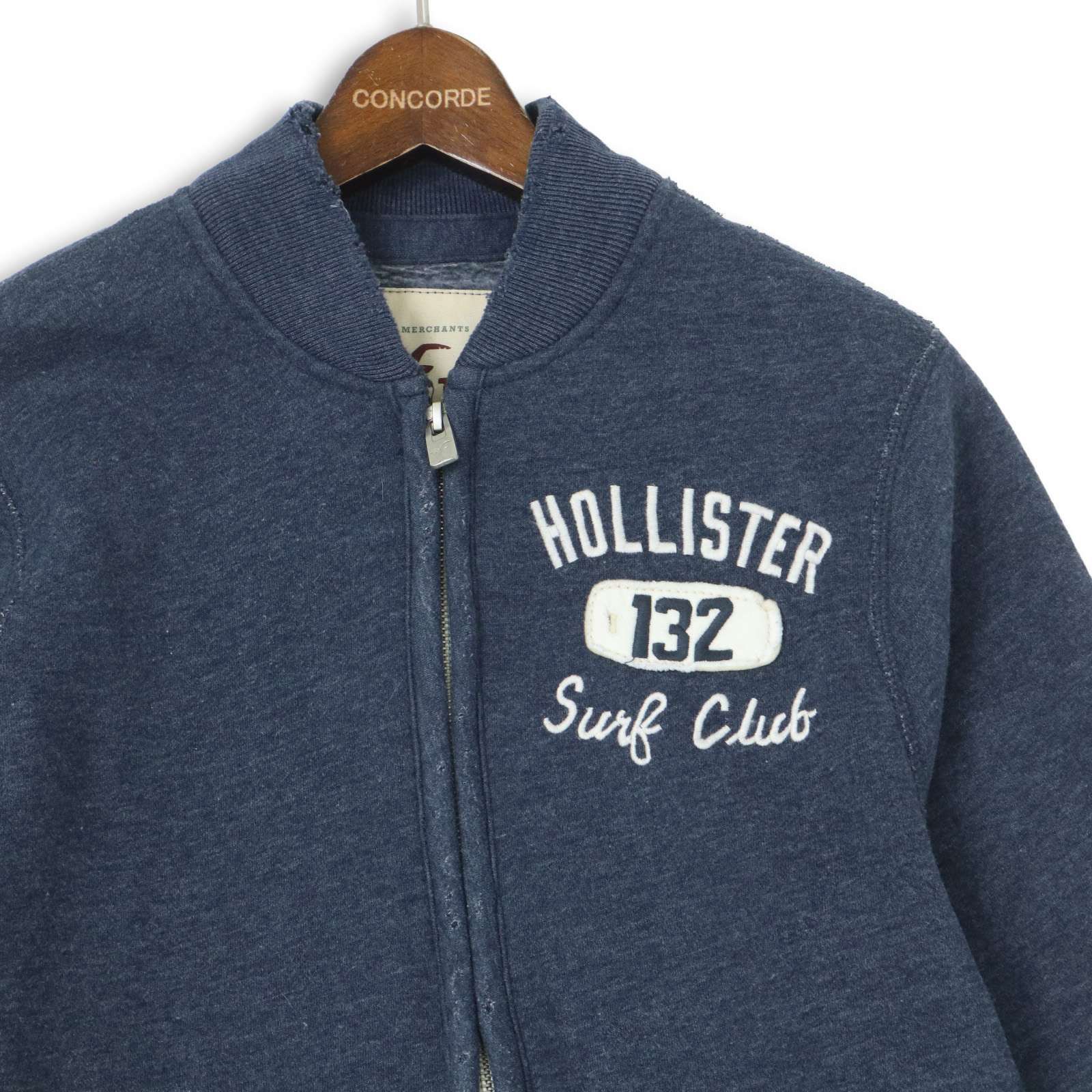 HOLLISTER ホリスター 秋冬 ダメージ加工☆ 裏起毛 スウェット ジップ 