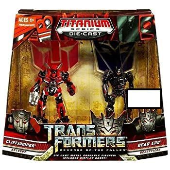 【-非常に良い】 Transformers 2: Revenge of the Fallen Exclusive Titanium Series Die Cast Figure 2-Pack Cliffjumper and Dead End