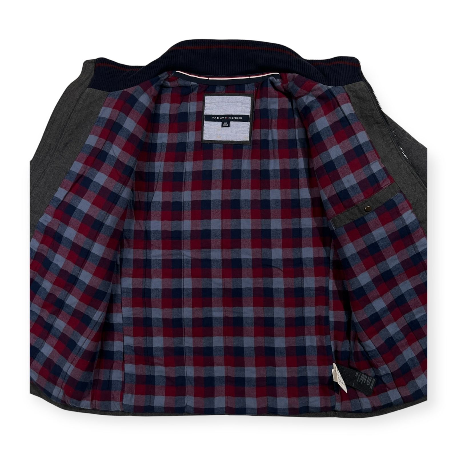 TOMMY HILFIGER トミーヒルフィガー 裏チェック ジップアップ 