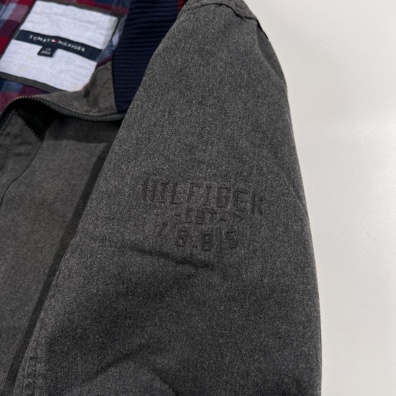 TOMMY HILFIGER トミーヒルフィガー 裏チェック ジップアップ 