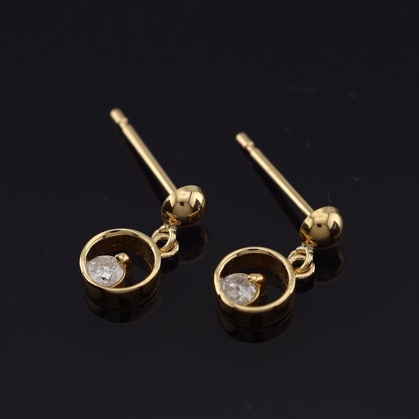 参考定価59,570円！》 K18 ゴールド ダイヤモンド 0.10ct セット