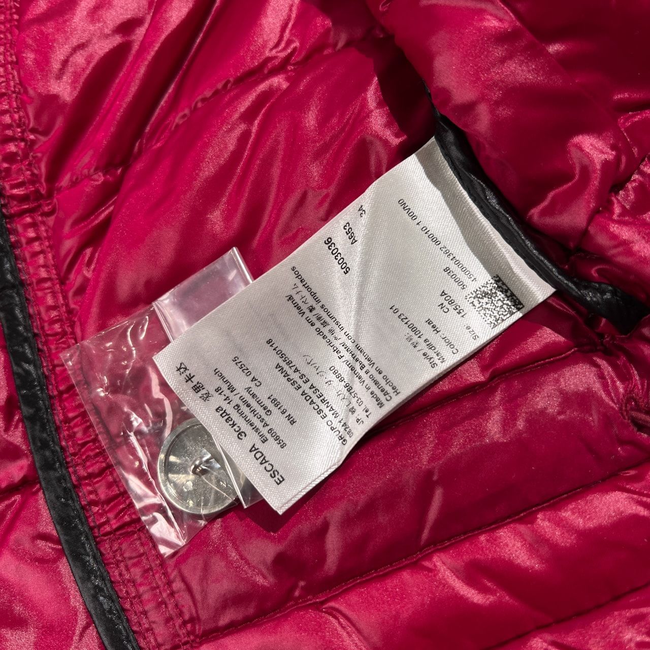 ESCADA SPORT エスカーダ ライト ダウンジャケット サイズ 34/155/80A 