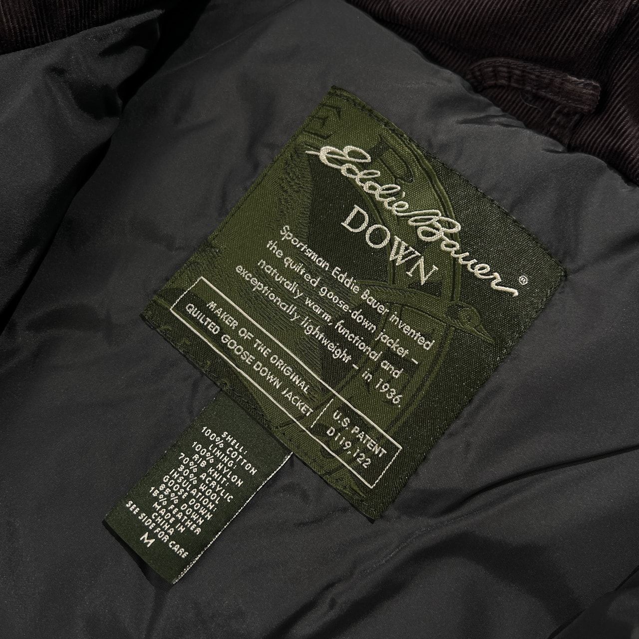 00s Eddie Bauer エディーバウアー コーデュロイ ダウンジャケット