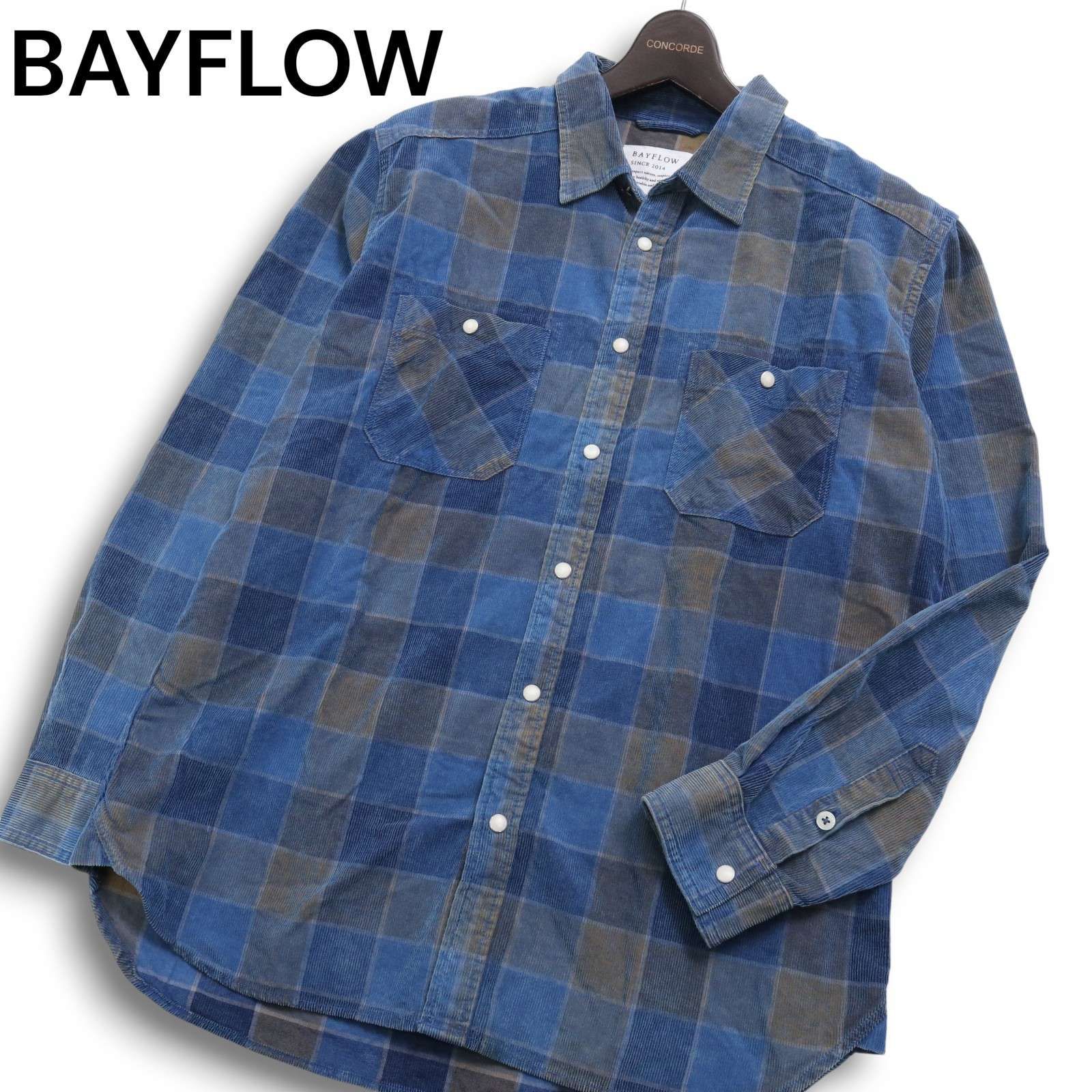 BAYFLOW シャツ BAYFLOW ベイフロー 秋冬 コーデュロイ☆ 長袖 ワーク 