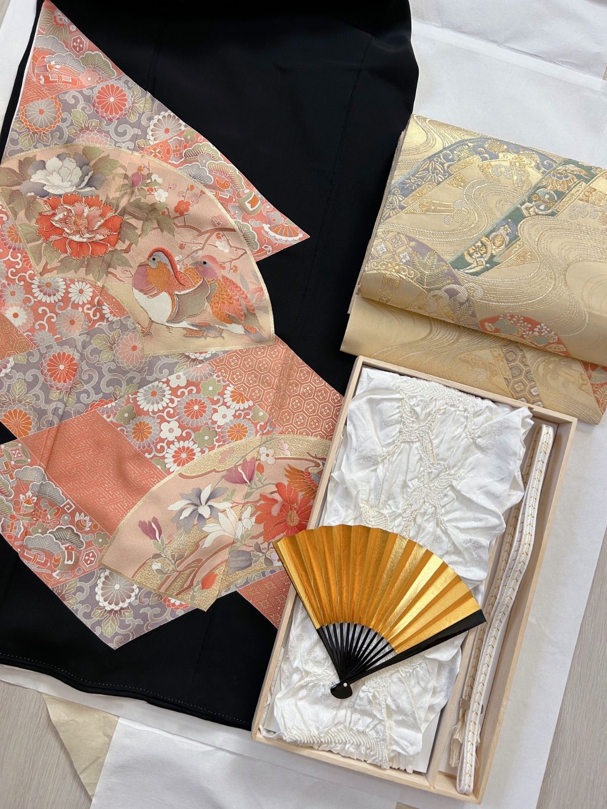 展示品 正絹黒留袖フルセットお探しの方 金刺繍 豪華金彩 - メルカリ