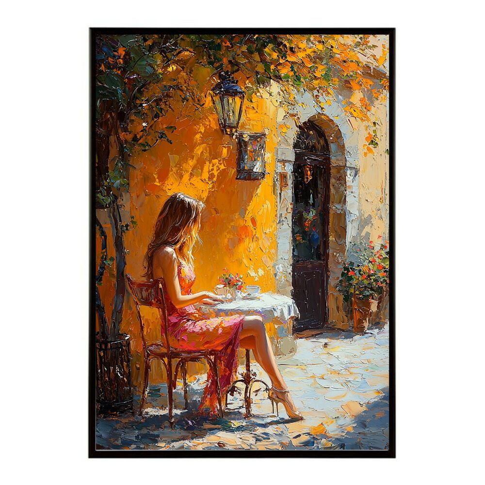 B4サイズ（約25x36cm）】【lm-poster-2662】【フレーム付き】カフェに