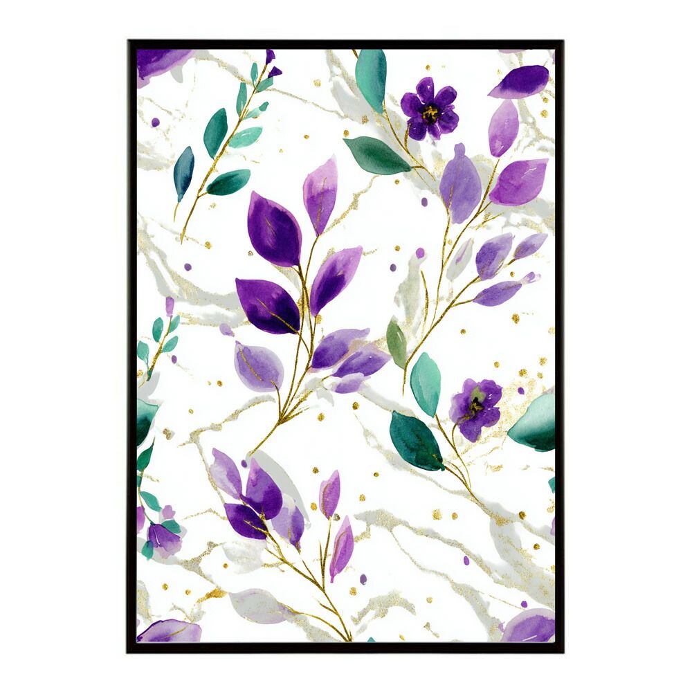 A4サイズ（約21x30cm）】【lm-poster-269】【フレーム付き】フラワー