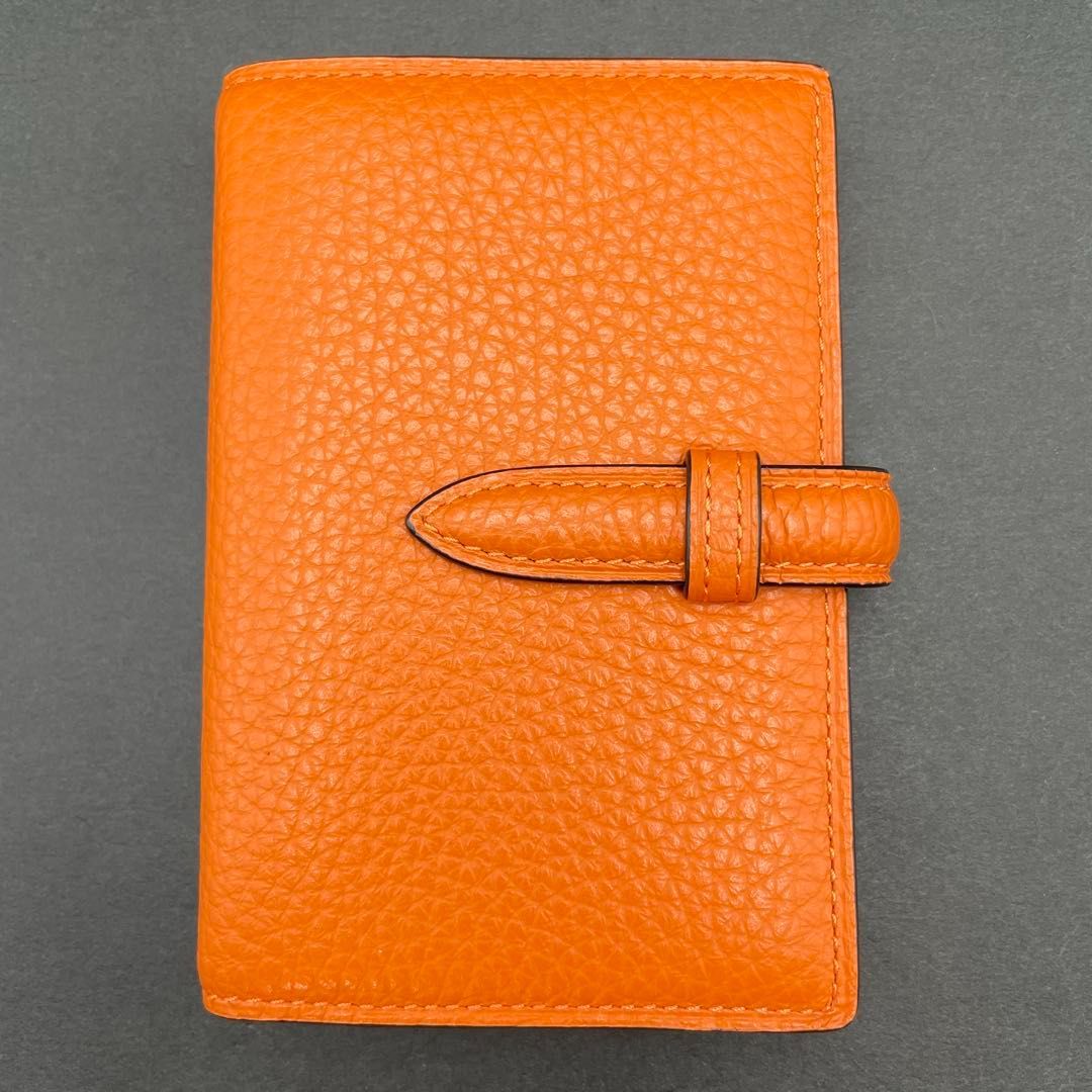 Brelio ミニ5 5穴 リング径13 mm オレンジ システム手帳 ブレイリオ