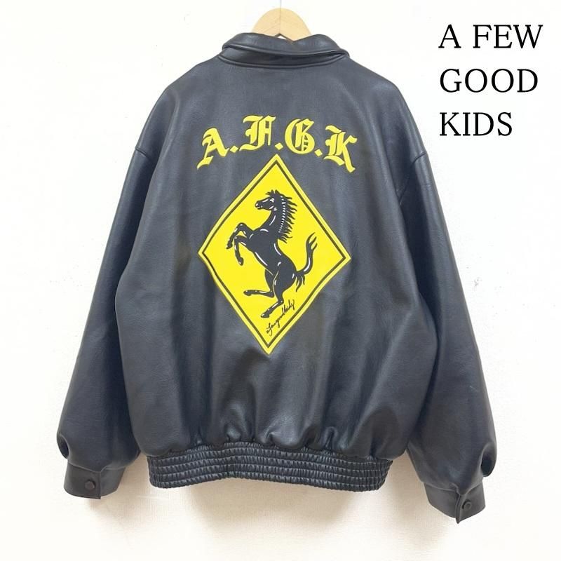 A FEW GOOD KIDS AFGK スタジャン刺繍ロゴ（M）