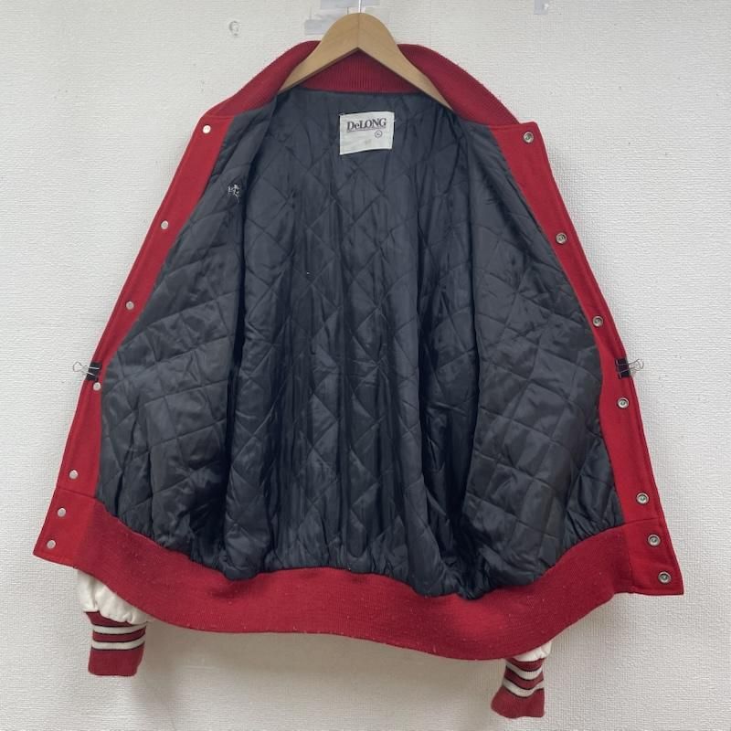 90s USA製 デロング スタジャン インディアンズン XXL ヴィンテージ デロング 90s アワードジャケット スタジャン スタジアム ジャンパー