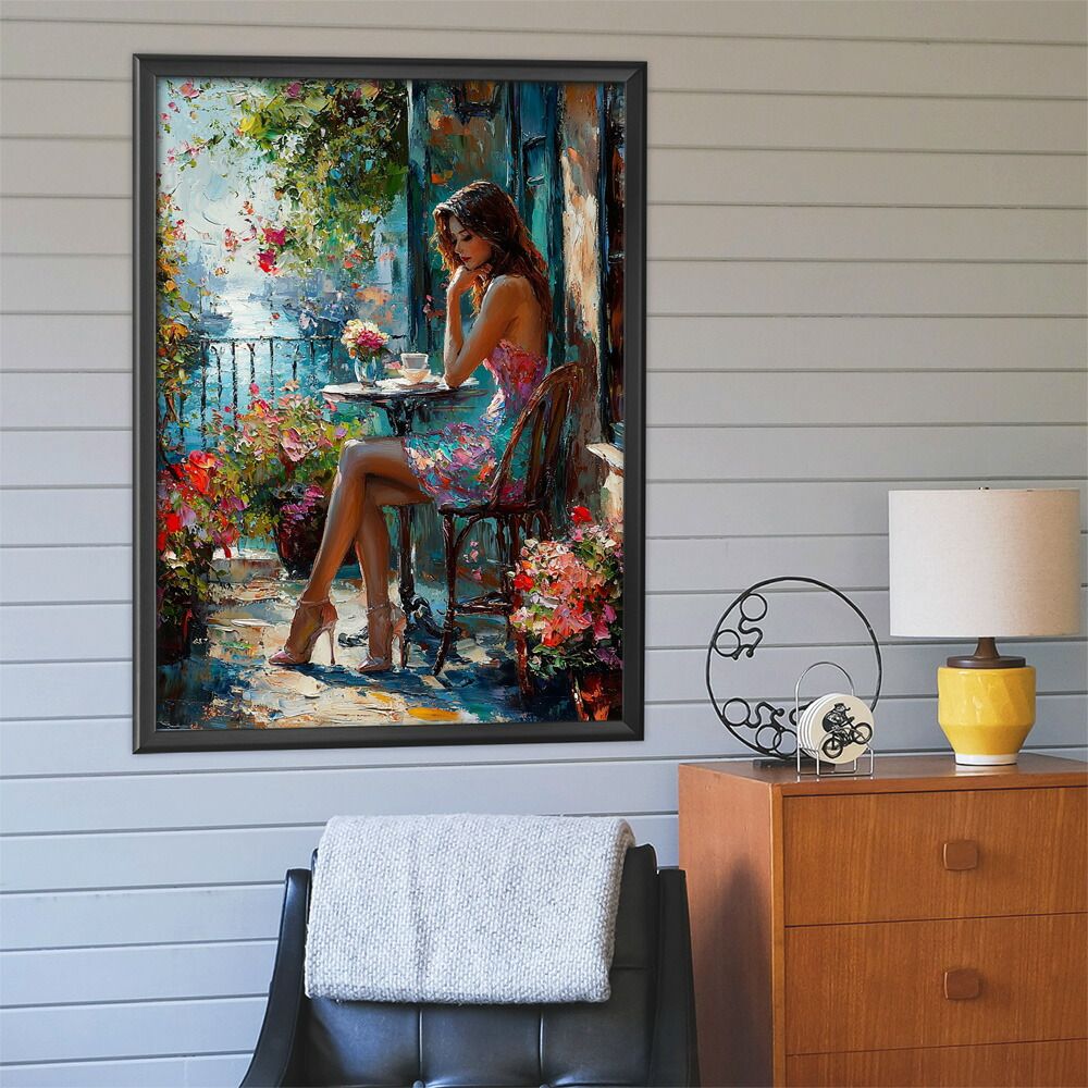 【A0サイズ（約84x119cm）】【lm-poster-2718】【フレーム付き】カフェに沈む午後 美女 絵画 画 油絵 ハンドメイド タッチ 手書き 街角 風景 カフェ ポスター インテリア 絵画 画 油絵 A1サイズ（約59x84cm）lm-poster-2729フレーム付きカフェに沈む午後 A0サイズ（約84x119cm）lm-poster-2718フレーム付きカフェに沈む午後 A1サイズ（約59x84cm）lm-poster-2781フレーム付きカフェに沈む午後