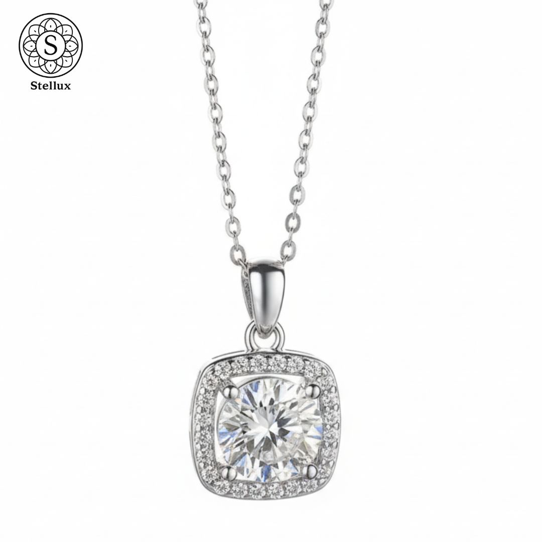 至高の輝き、モアサナイトネックレス s925×GRA鑑定書付き 贅沢1ctモアサナイトの輝き】silver925ネックレス／GRA鑑定書付き