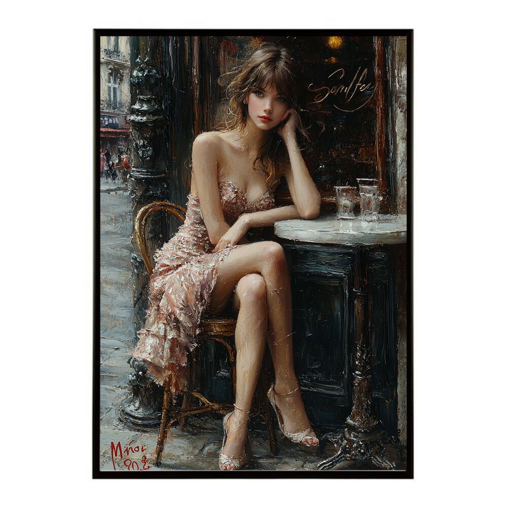 A2サイズ（約42x59cm）】【lm-poster-2752】【フレーム付き】カフェに