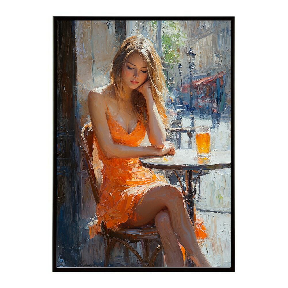 きらら A2サイズ（約42x59cm）】【lm-poster-2765】【フレーム付き】カフェに