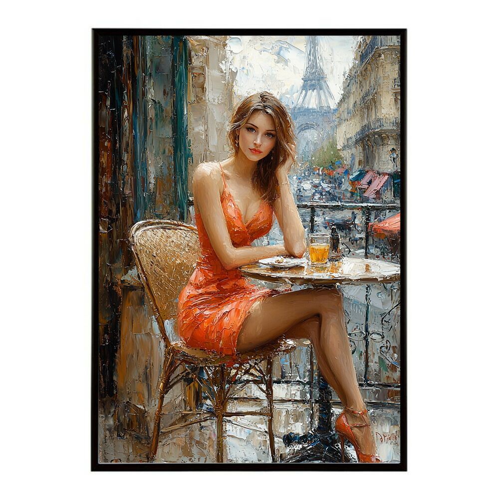 アート絵 H. FUJI KAWA女性のポートレート 油彩画 アート絵 H. FUJI KAWA女性のポートレート 油彩画