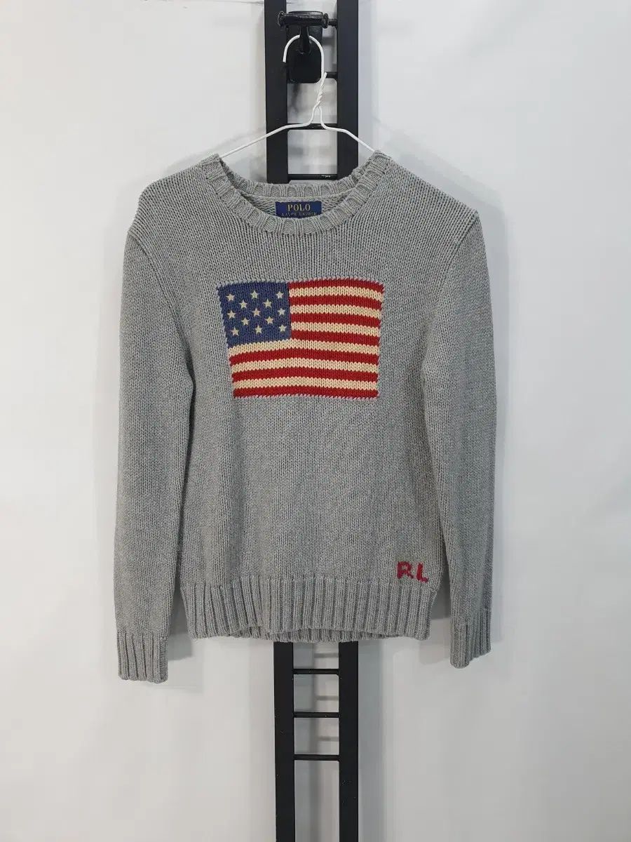 ポロラルフローレン キッズ 星条旗 ニット グレー BOYS PLANET ボイプラ m 10 12