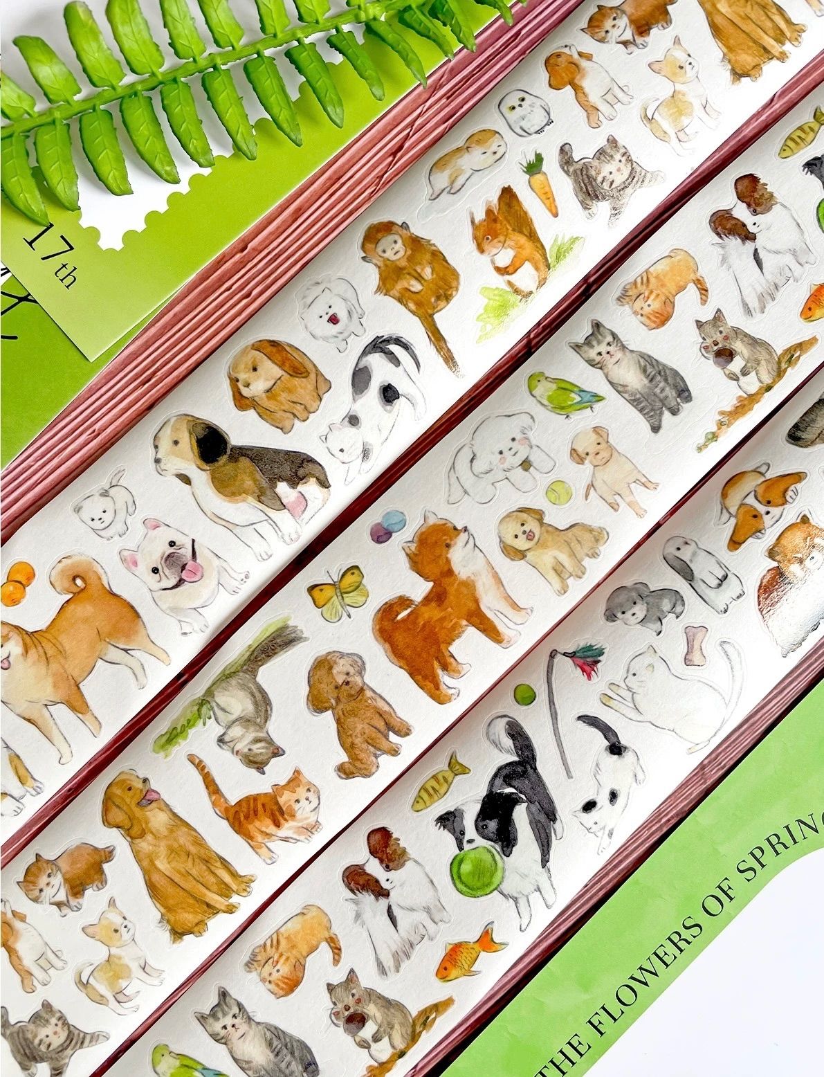 251220 伴我集 いぬねこ 海外マスキングテープ巻売り アニマル - メルカリ