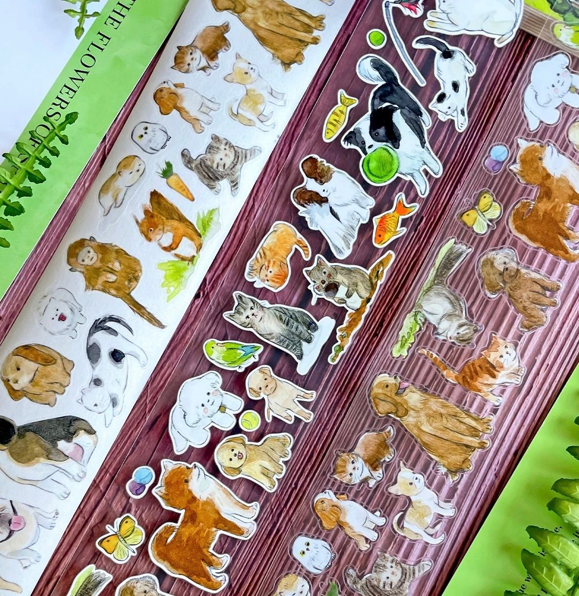 251220 伴我集 いぬねこ 海外マスキングテープ巻売り アニマル - メルカリ