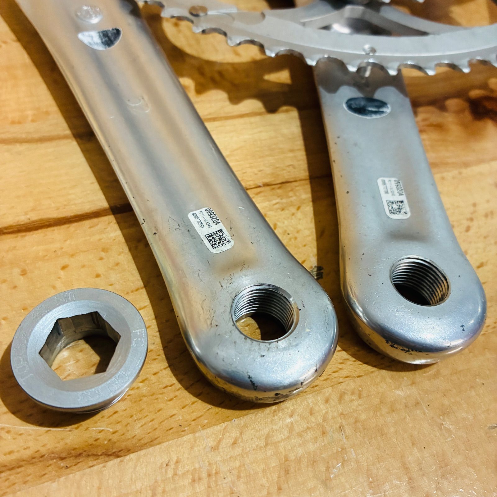 良品】 Campagnolo VELOCE クランクセット10s 50-34T 172.5mm BSC BB付