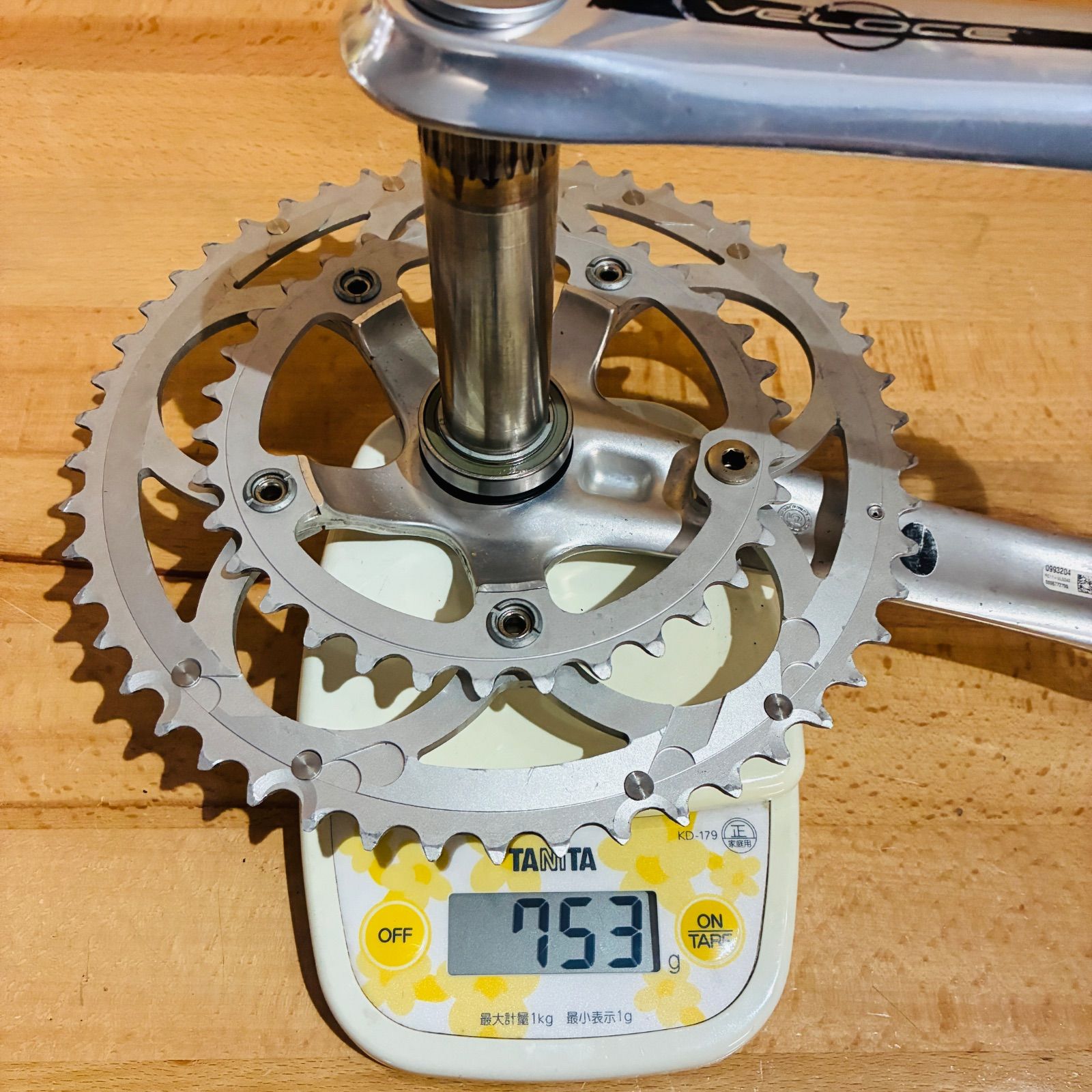 良品】 Campagnolo VELOCE クランクセット10s 50-34T 172.5mm BSC BB付