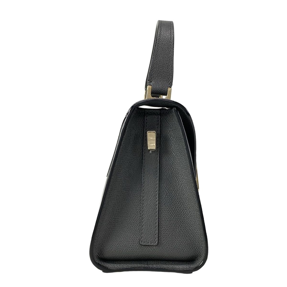 Valextra ヴァレクストラ ハンドバッグ ミニ イジィデ V 5 E 36-028-00 FL-00 ダークグレー