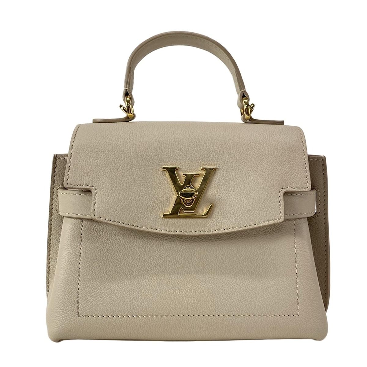 LOUIS VUITTON ルイヴィトン ハンドバッグ ロックミー ロックミーエヴァーMINI M 21052 グレージュ レザー 牛革