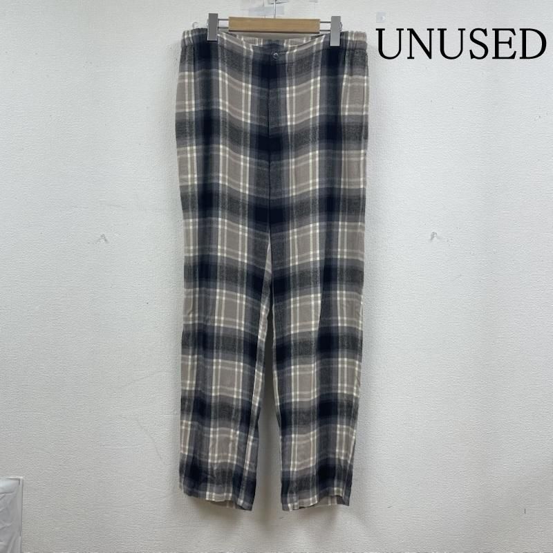 アンユーズド 23AW Rayon check pants イージー カジュアルパンツ チェック柄 レーヨン100% ボタンフライ メンズ 3 ISItems【USED】【古着】【】50148754