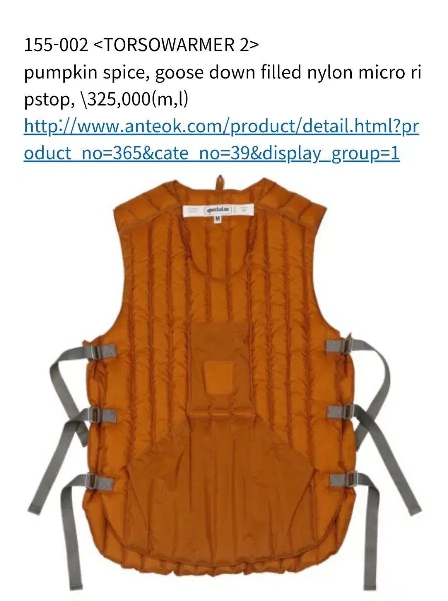 スペクテイター TORSOウォーマー 155 002 L